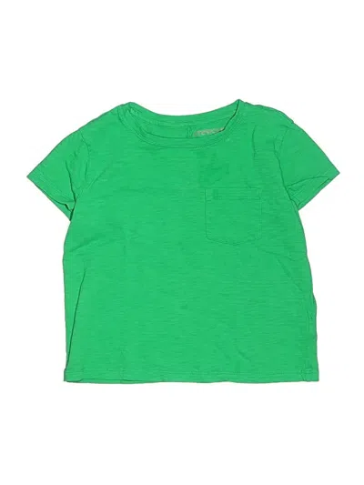 Pre-owned Crewcuts Outlet Kids' Short Sleeve T-shirt In Green
