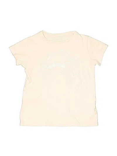 Pre-owned Crewcuts Outlet Kids' Short Sleeve T-shirt In Ivory