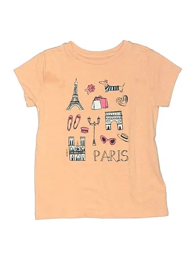 Pre-owned Crewcuts Outlet Kids' Short Sleeve T-shirt In Orange