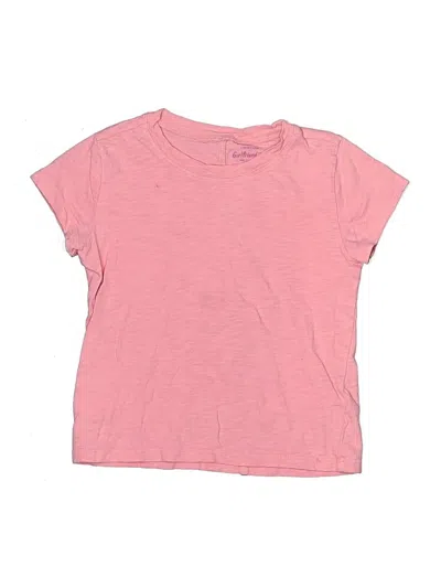 Pre-owned Crewcuts Outlet Kids' Short Sleeve T-shirt In Pink