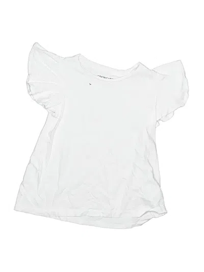 Pre-owned Crewcuts Outlet Kids' Short Sleeve T-shirt In White