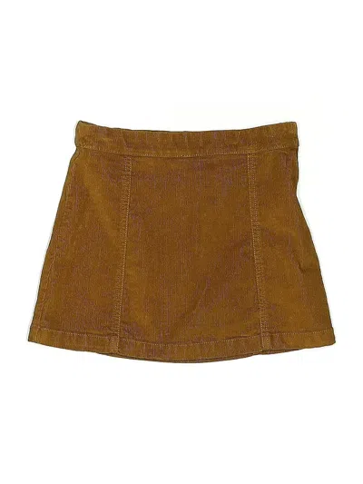 Pre-owned Crewcuts Outlet Kids' Skirt In Brown