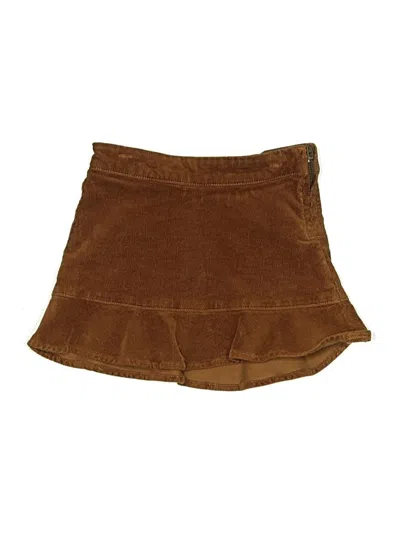 Pre-owned Crewcuts Outlet Kids' Skirt In Brown