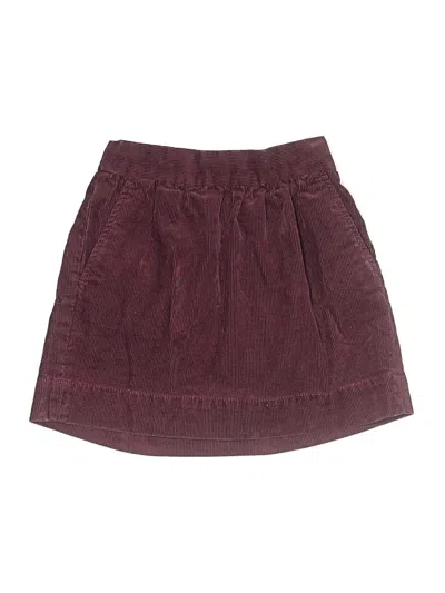 Pre-owned Crewcuts Outlet Kids' Skirt In Burgundy