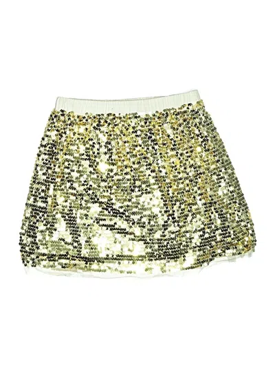 Pre-owned Crewcuts Outlet Kids' Skirt In Gold