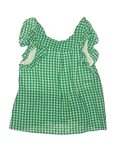 Pre-owned Crewcuts Outlet Kids' Sleeveless Blouse In Green