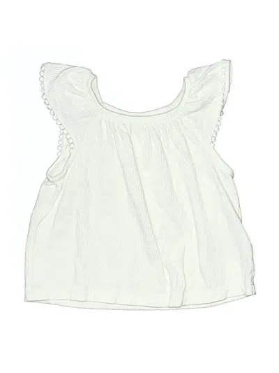 Pre-owned Crewcuts Outlet Kids' Sleeveless Blouse In Ivory