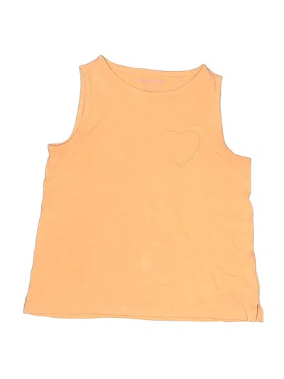 Pre-owned Crewcuts Outlet Kids' Sleeveless T-shirt In Orange