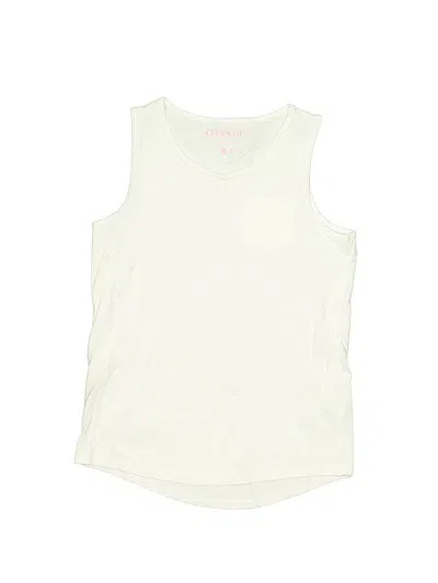 Pre-owned Crewcuts Outlet Kids' Sleeveless T-shirt In White