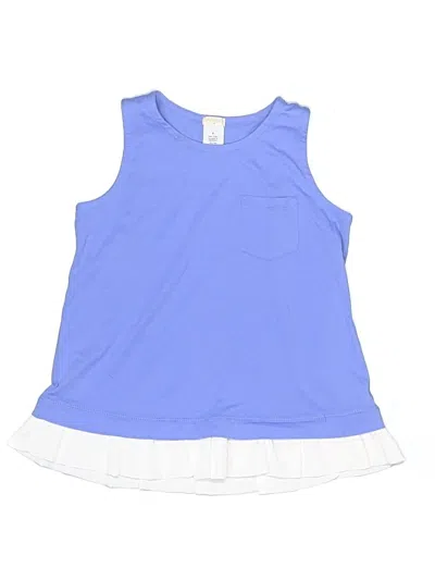 Pre-owned Crewcuts Outlet Kids' Sleeveless T-shirt In Blue