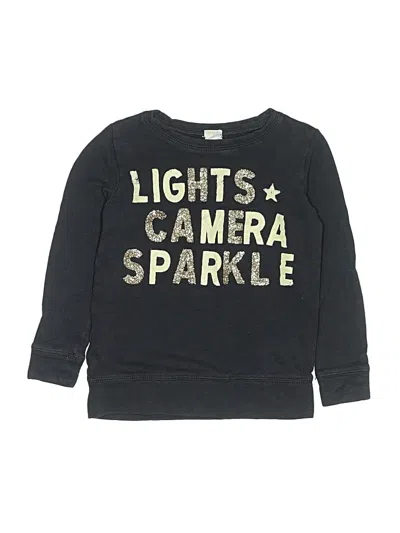Pre-owned Crewcuts Outlet Kids' Sweatshirt In Black