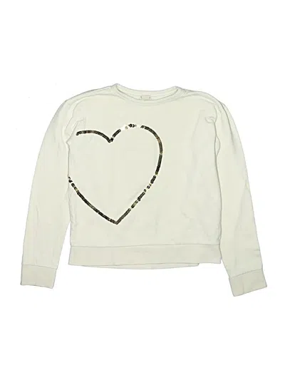 Pre-owned Crewcuts Outlet Kids' Sweatshirt In Ivory