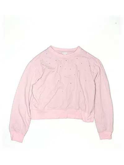 Pre-owned Crewcuts Outlet Kids' Sweatshirt In Pink