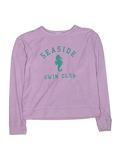 Pre-owned Crewcuts Outlet Kids' Sweatshirt In Purple