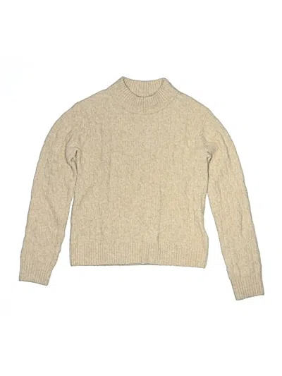 Pre-owned Crewcuts Outlet Kids' Turtleneck Sweater In Brown