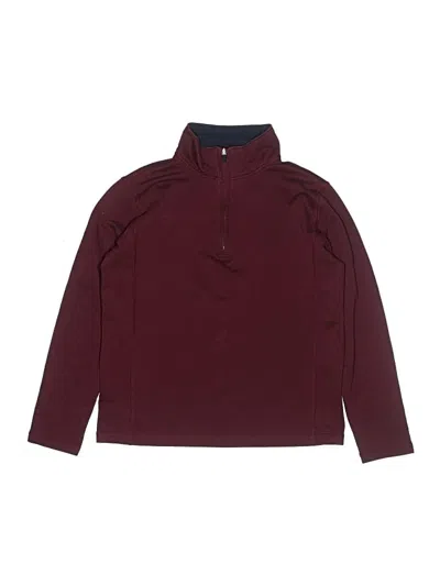 Pre-owned Crewcuts Outlet Kids' Turtleneck Sweater In Burgundy