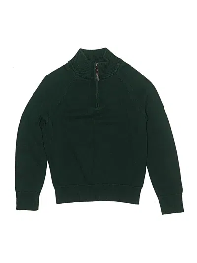 Pre-owned Crewcuts Outlet Kids' Turtleneck Sweater In Green