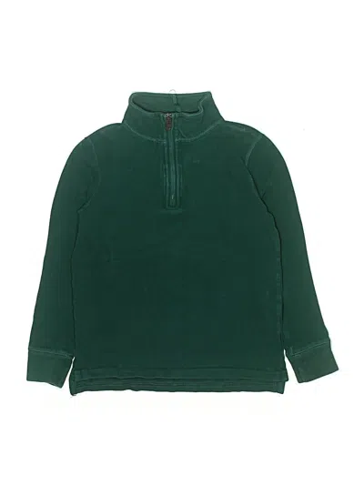 Pre-owned Crewcuts Outlet Kids' Turtleneck Sweater In Green