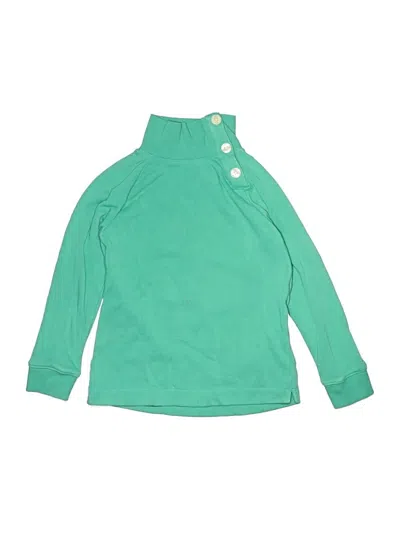 Pre-owned Crewcuts Outlet Kids' Turtleneck Sweater In Green
