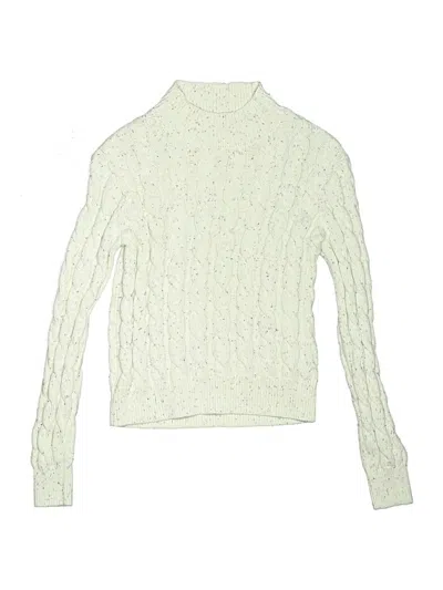 Pre-owned Crewcuts Outlet Kids' Turtleneck Sweater In Ivory