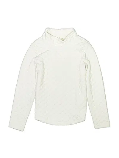 Pre-owned Crewcuts Outlet Kids' Turtleneck Sweater In Ivory