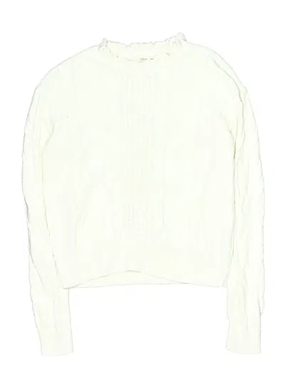 Pre-owned Crewcuts Outlet Kids' Turtleneck Sweater In Ivory