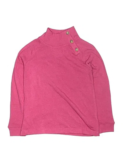 Pre-owned Crewcuts Outlet Kids' Turtleneck Sweater In Pink