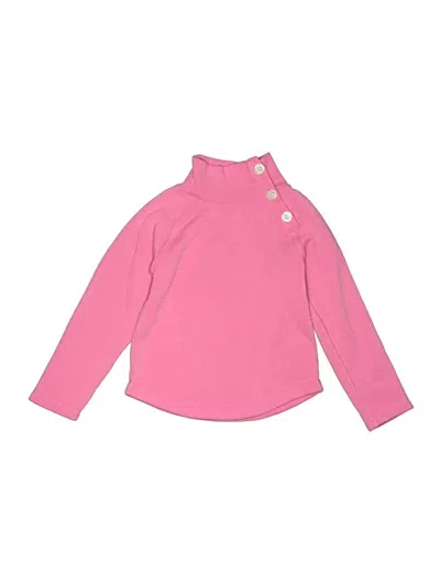 Pre-owned Crewcuts Outlet Kids' Turtleneck Sweater In Pink