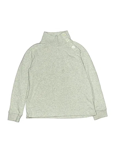 Pre-owned Crewcuts Outlet Kids' Turtleneck Sweater In Silver