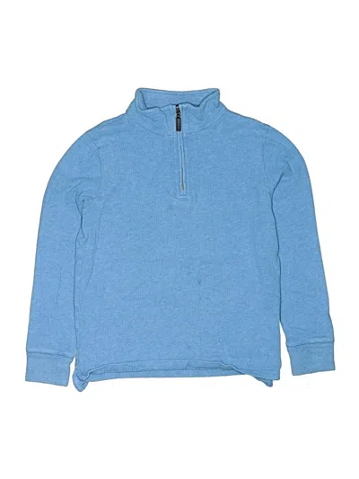 Pre-owned Crewcuts Outlet Kids' Zip Up Hoodie In Blue