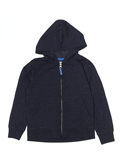 Pre-owned Crewcuts Outlet Kids' Zip Up Hoodie In Blue