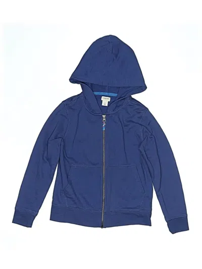 Pre-owned Crewcuts Outlet Kids' Zip Up Hoodie In Blue