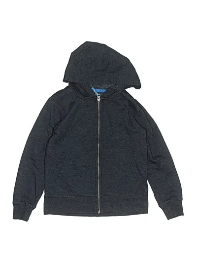 Pre-owned Crewcuts Outlet Kids' Zip Up Hoodie In Blue
