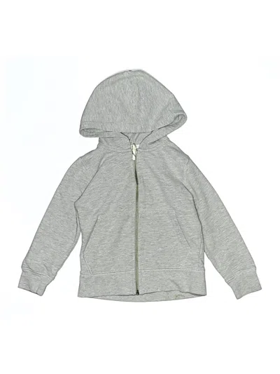 Pre-owned Crewcuts Outlet Kids' Zip Up Hoodie In Gray