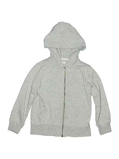 Pre-owned Crewcuts Outlet Kids' Zip Up Hoodie In Gray