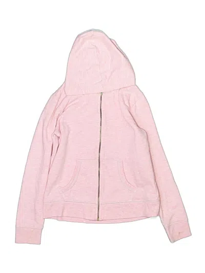 Pre-owned Crewcuts Outlet Kids' Zip Up Hoodie In Pink