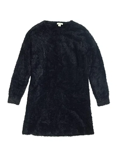 Pre-owned Crewcuts Kids' Pullover Sweater In Black