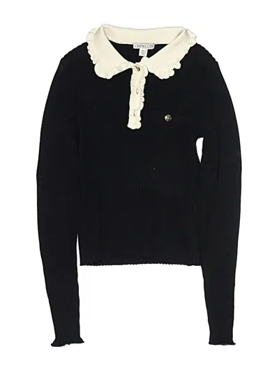 Pre-owned Crewcuts Kids' Pullover Sweater In Black