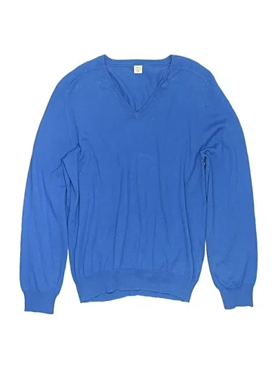 Pre-owned Crewcuts Kids' Pullover Sweater In Blue