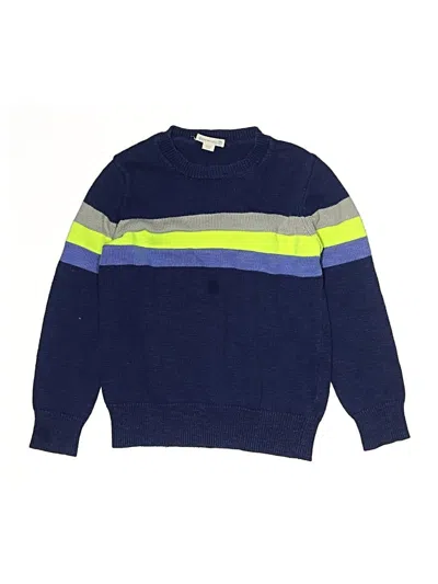 Pre-owned Crewcuts Kids' Pullover Sweater In Blue