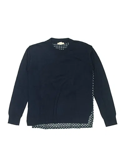 Pre-owned Crewcuts Kids' Pullover Sweater In Blue