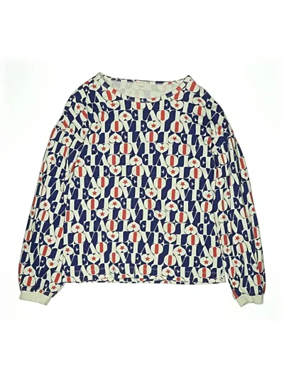 Pre-owned Crewcuts Kids' Pullover Sweater In Blue