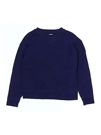 Pre-owned Crewcuts Kids' Pullover Sweater In Blue