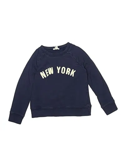 Pre-owned Crewcuts Kids' Pullover Sweater In Blue