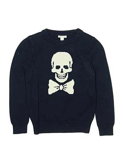 Pre-owned Crewcuts Kids' Pullover Sweater In Blue