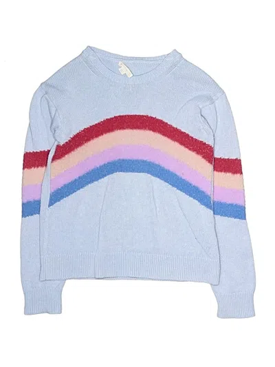 Pre-owned Crewcuts Kids' Pullover Sweater In Blue