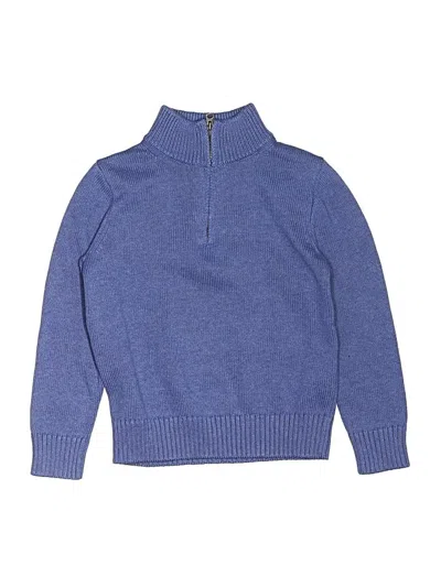 Pre-owned Crewcuts Kids' Pullover Sweater In Blue