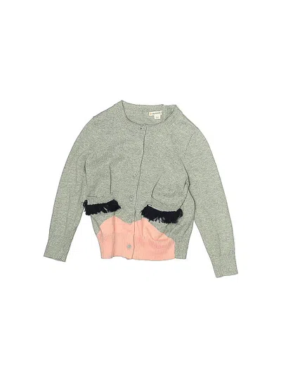 Pre-owned Crewcuts Kids' Pullover Sweater In Gray