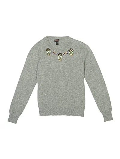Pre-owned Crewcuts Kids' Pullover Sweater In Gray