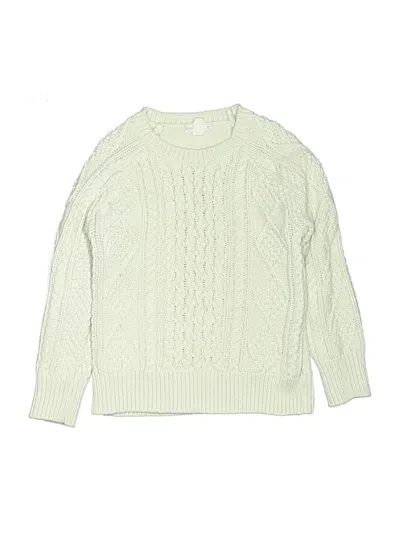 Pre-owned Crewcuts Kids' Pullover Sweater In Green
